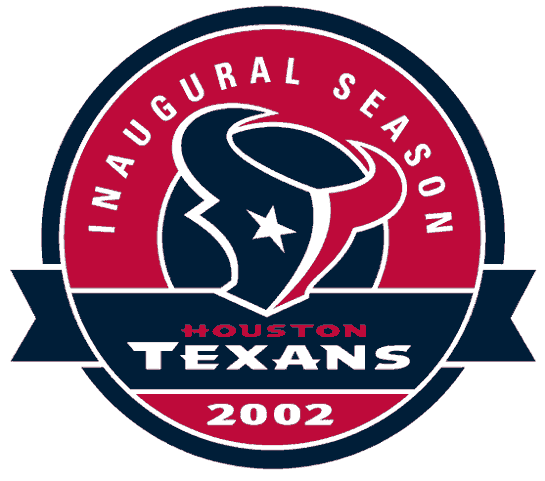 Houston Texans 2002 Anniversary Logo fabric transfer